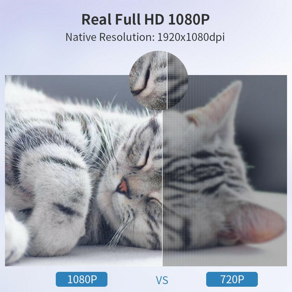 eug smart android 9.0 projector native 1080p home theater bt 5.0 airplay tv hdmi