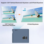 eug smart android 9.0 projector native 1080p home theater bt 5.0 airplay tv hdmi