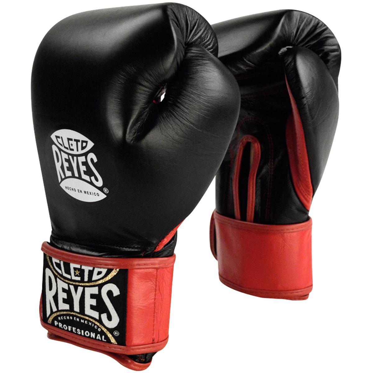 Cleto Reyes Extra Padding Leather Boxing Training Gloves - 16 oz - Black