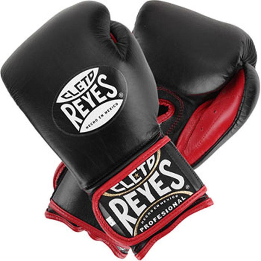 Cleto Reyes Extra Padding Leather Boxing Training Gloves - 16 oz - Black
