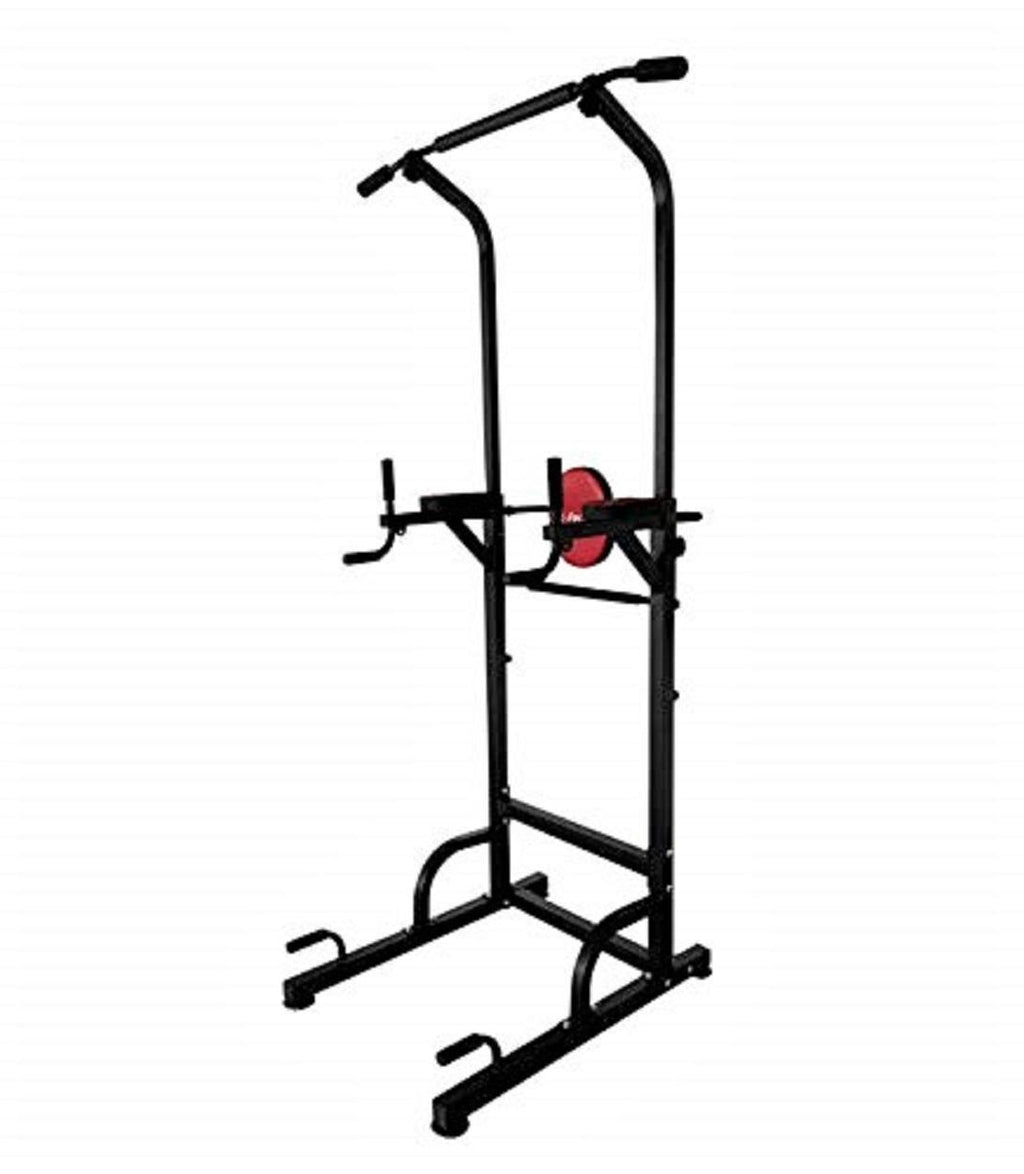 X Factor Power Tower Pull Up Station VKR Home Gym with Push-Up, Pull-Up &amp; Dip Stations Strength Training Adjustable Height