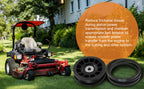 539110311 539110411 Drive Idler Pulley Drive Belt Kit Fits for  Z254F Z200 460ZX Lawn Mower Tractor, Replace 607163 14259 12400