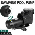 1.5 hp swimming pool spa water pump 110 volt outdoor above ground strainer motor