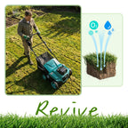 36V 15" Brushless Cordless Electric Dethatcher and Scarifier Compatible with  18V Battery(Tool Only), w/12Gal Thatch Collection Bag, 5-Depth Adjustment, -Fold, Walk Behind for Lawn Care
