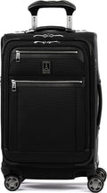 Platinum Elite Softside Expandable Spinner Wheel Luggage, Shadow Black, Carry-On 21-Inch