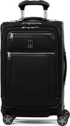 Platinum Elite Softside Expandable Spinner Wheel Luggage, Shadow Black, Carry-On 21-Inch