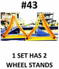 SET#43 FRAME MACHINE ADJUSTABLE 2 UNIVERSAL WHEEL STANDS CHIEF STYLE 674507