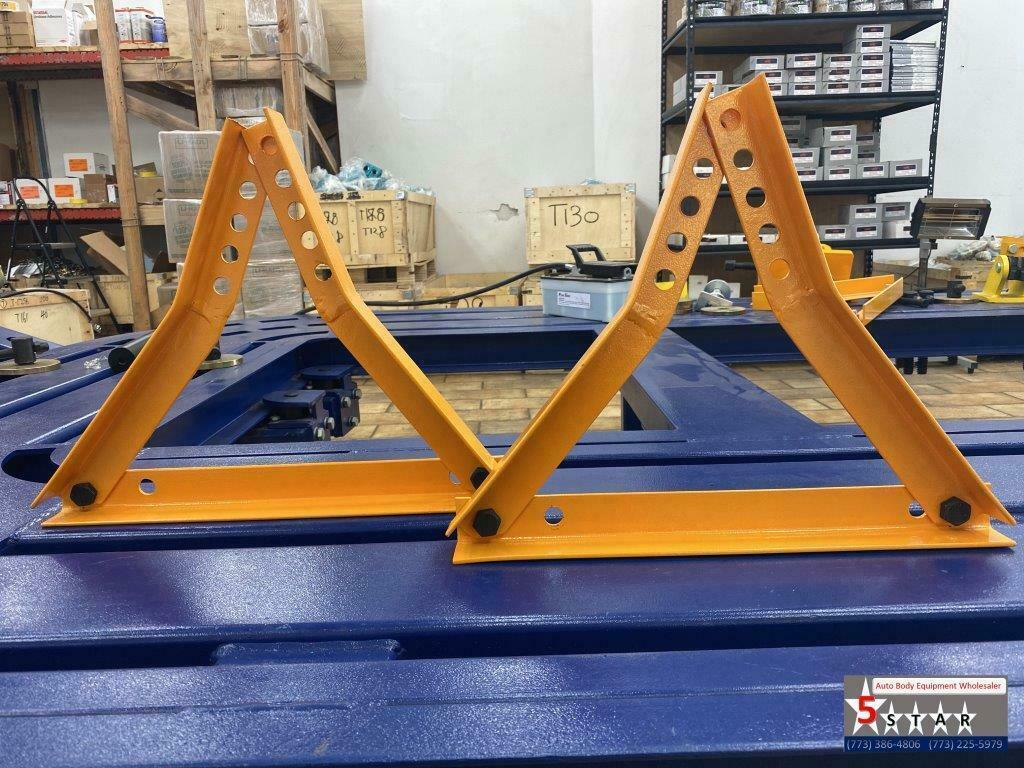 SET#43 FRAME MACHINE ADJUSTABLE 2 UNIVERSAL WHEEL STANDS CHIEF STYLE 674507