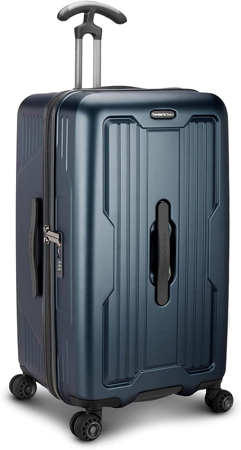 Ultimax II 26" Medium Trunk Spinner Luggage, Matte Navy, Checked Inch