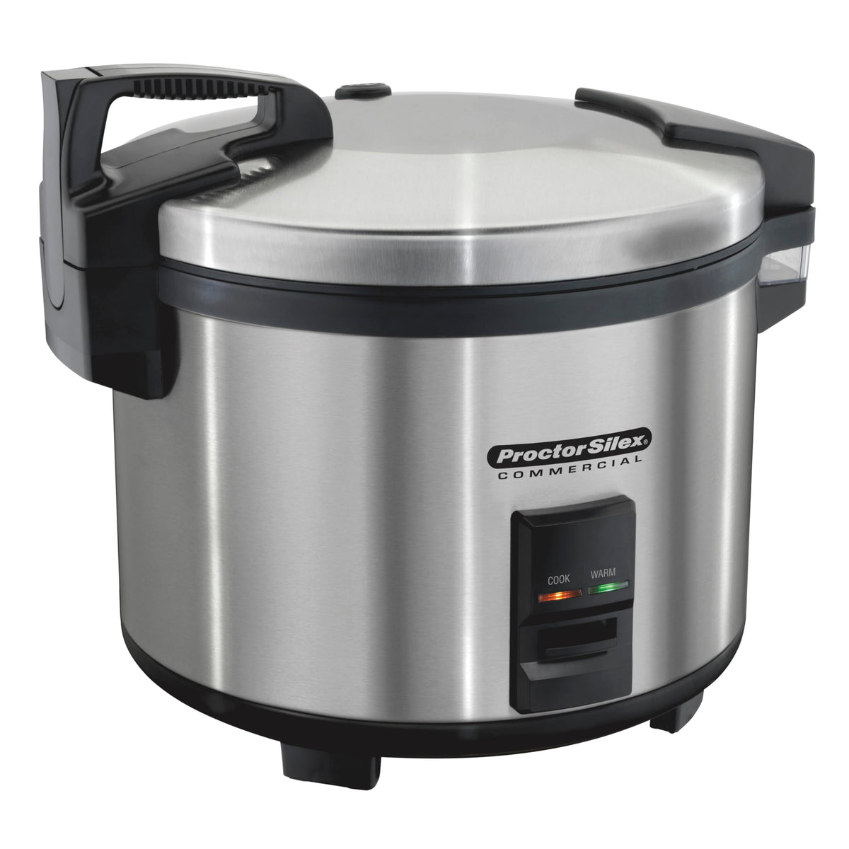 Commercial 37560R Rice Cooker/Warmer, 60 Cups Cooked Rice Capacity, Nonstick Inner Pot, Hinged Lid,  Steel Housing, Conforms to NSF