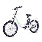 Elegance 250 W 36 V 10 Ah City Electric Bike, Electric Bicycles E-bike for Adult Ebike 10 Ah Lithium Battery, Digital Adjustable Speed, Removable Battery Pedal Assist Power, 22 In., White