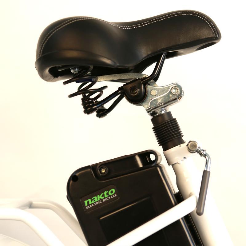 Elegance 250 W 36 V 10 Ah City Electric Bike, Electric Bicycles E-bike for Adult Ebike 10 Ah Lithium Battery, Digital Adjustable Speed, Removable Battery Pedal Assist Power, 22 In., White