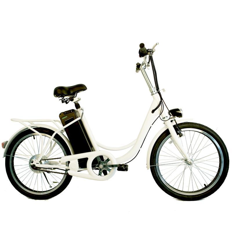 Elegance 250 W 36 V 10 Ah City Electric Bike, Electric Bicycles E-bike for Adult Ebike 10 Ah Lithium Battery, Digital Adjustable Speed, Removable Battery Pedal Assist Power, 22 In., White