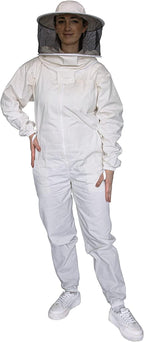beeattire bee suit with round hood - cotton thick sting-less protection pro beekeeper suit beekeeper costume adult bee keeper costume beekeeping suit bee keeper suit ykk zippers (2xl)