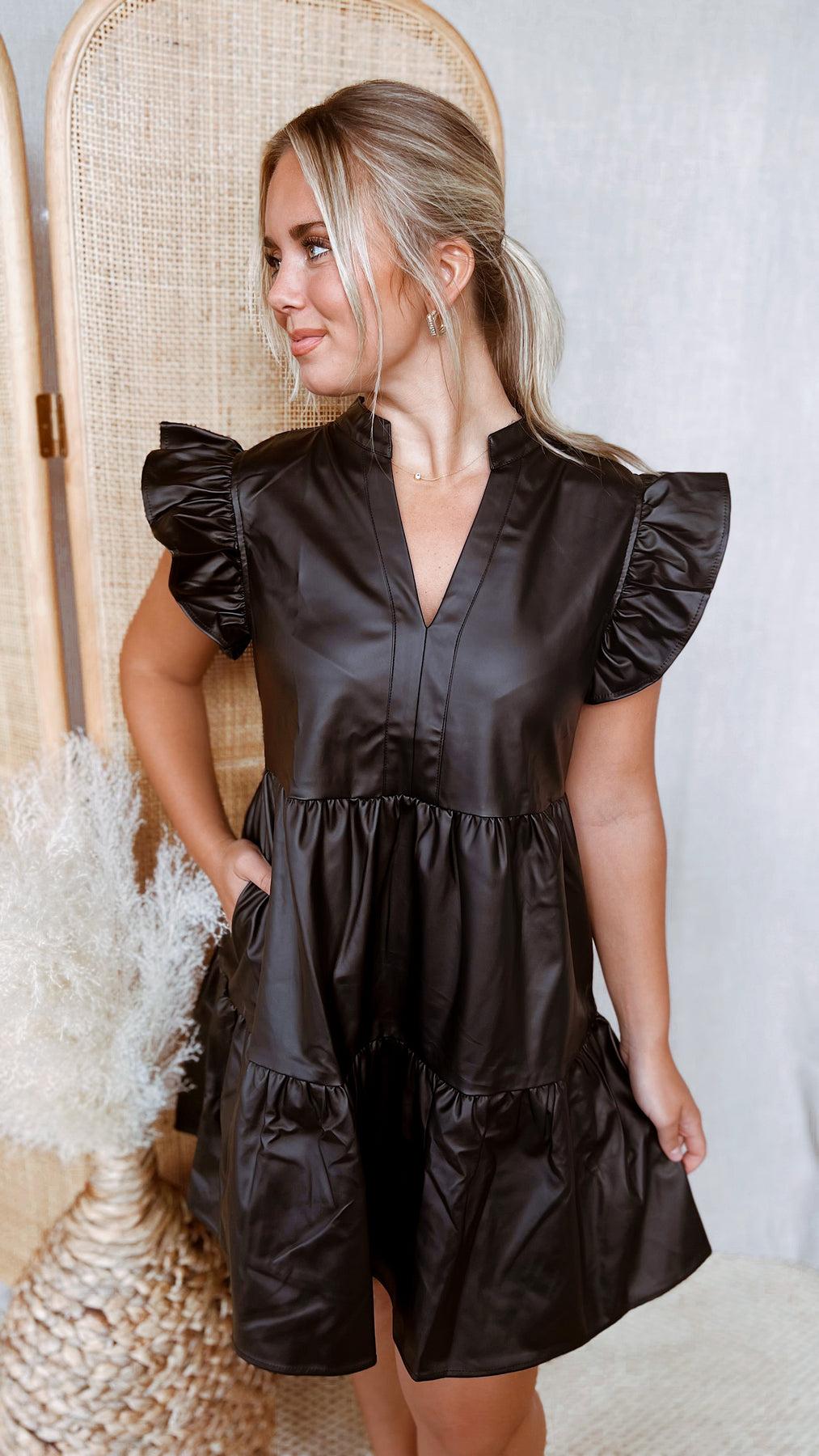 The Night Shift Leather Dress