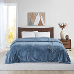 Elect Electric Blanket with 20 Heat Level Setting Controller Twin Sapphire