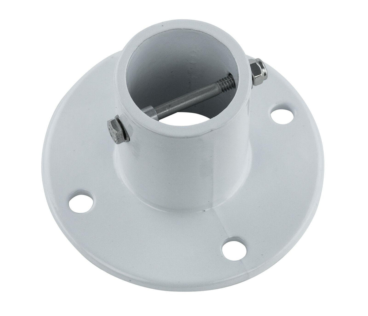 inter-fab city 2 inground swimming pool aluminum deck flanges for slide - 4 pack