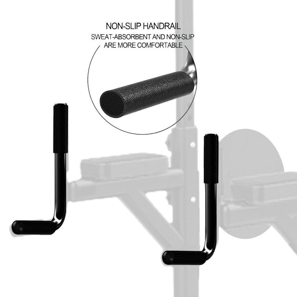 Workout Dip Station Sit Up Bench Adjusting Height Home Gym Pulls Up Dip Station