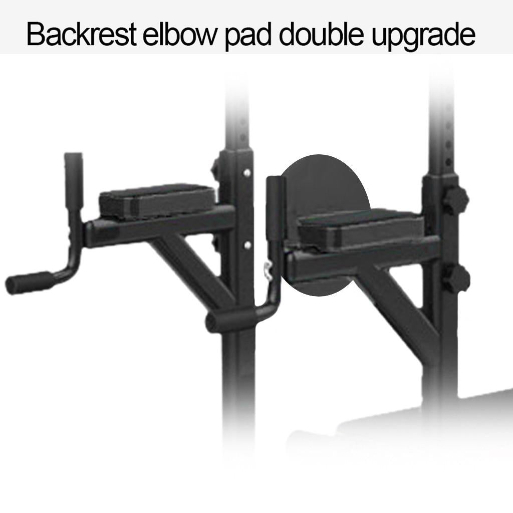 Workout Dip Station Sit Up Bench Adjusting Height Home Gym Pulls Up Dip Station