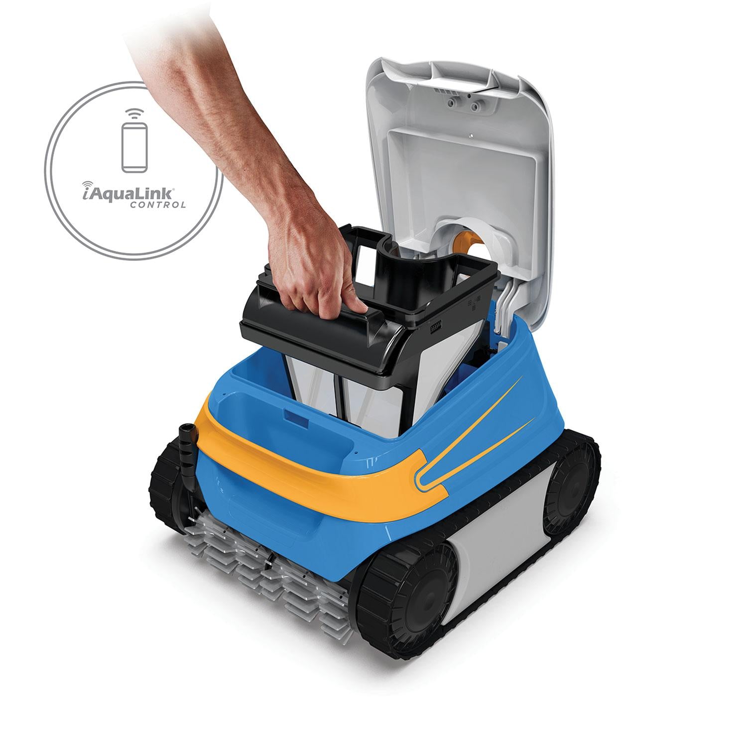 Aqua Products Evo 614 iQ Robotic In Ground Pool Cleaner with iAqualink Control, Dual Traction Motor, and 60-foot Tangle-less