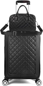 Travel Softside Upright Rugged Carry-On Luggage Sets with Spinner Wheels