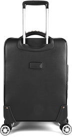 Travel Softside Upright Rugged Carry-On Luggage Sets with Spinner Wheels