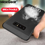 Phone Case - Luxury Ultra Slim Grid Heat Dissipate Shockproof Case For Samsung S8 S9 Plus Note 8 9 s10 plus