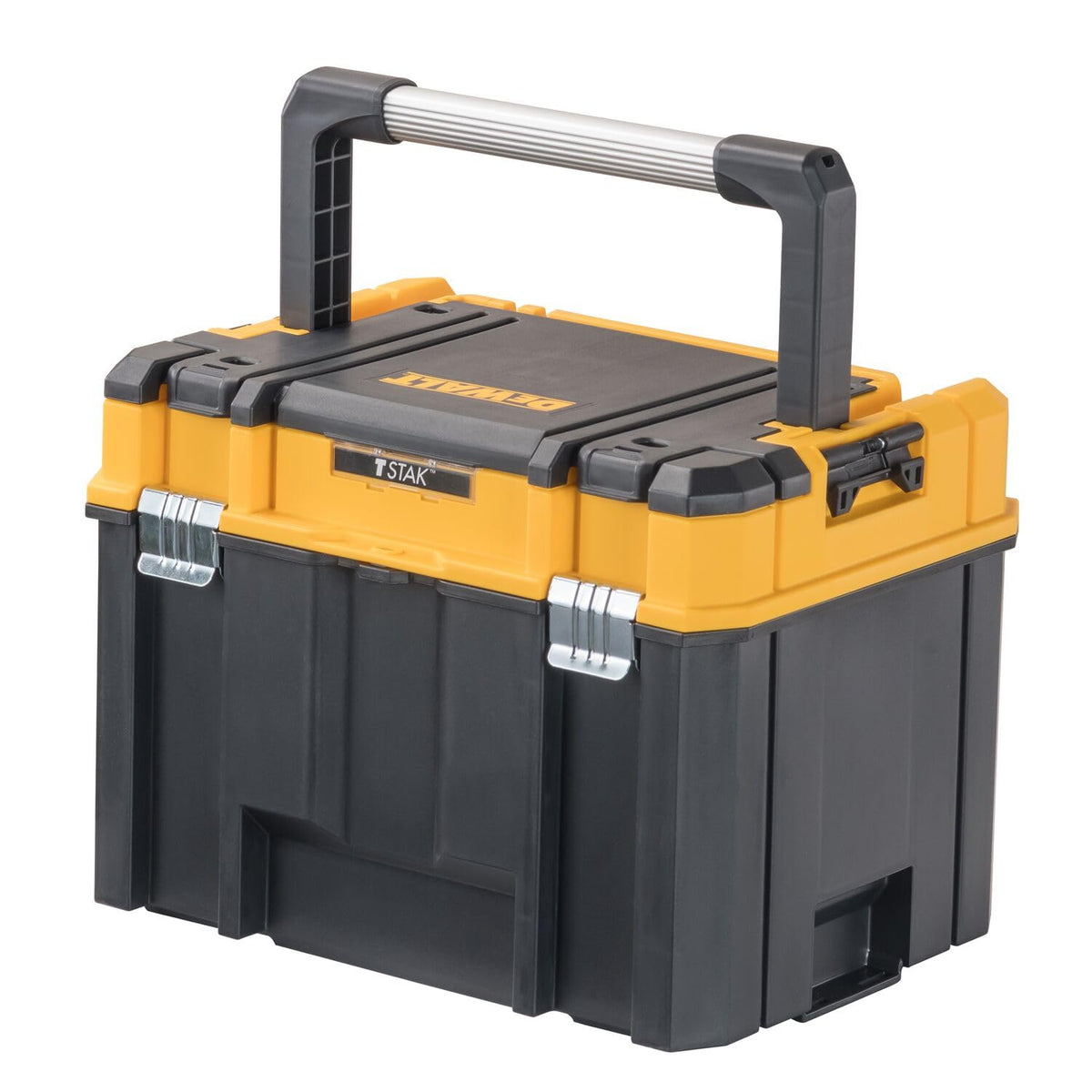 TSTAK Tool Box, Deep, Long Handle, Extra Lar, Fixed Divider for Tool Organization, Water and Debris Resistant (DWST17814)