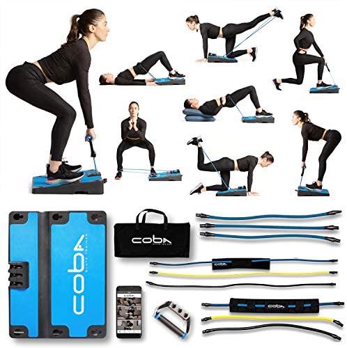 COBA Glute Trainer - Full Home Workout System, Core &amp; Booty Exercise Machine, Resistance Band Full Body Trainer