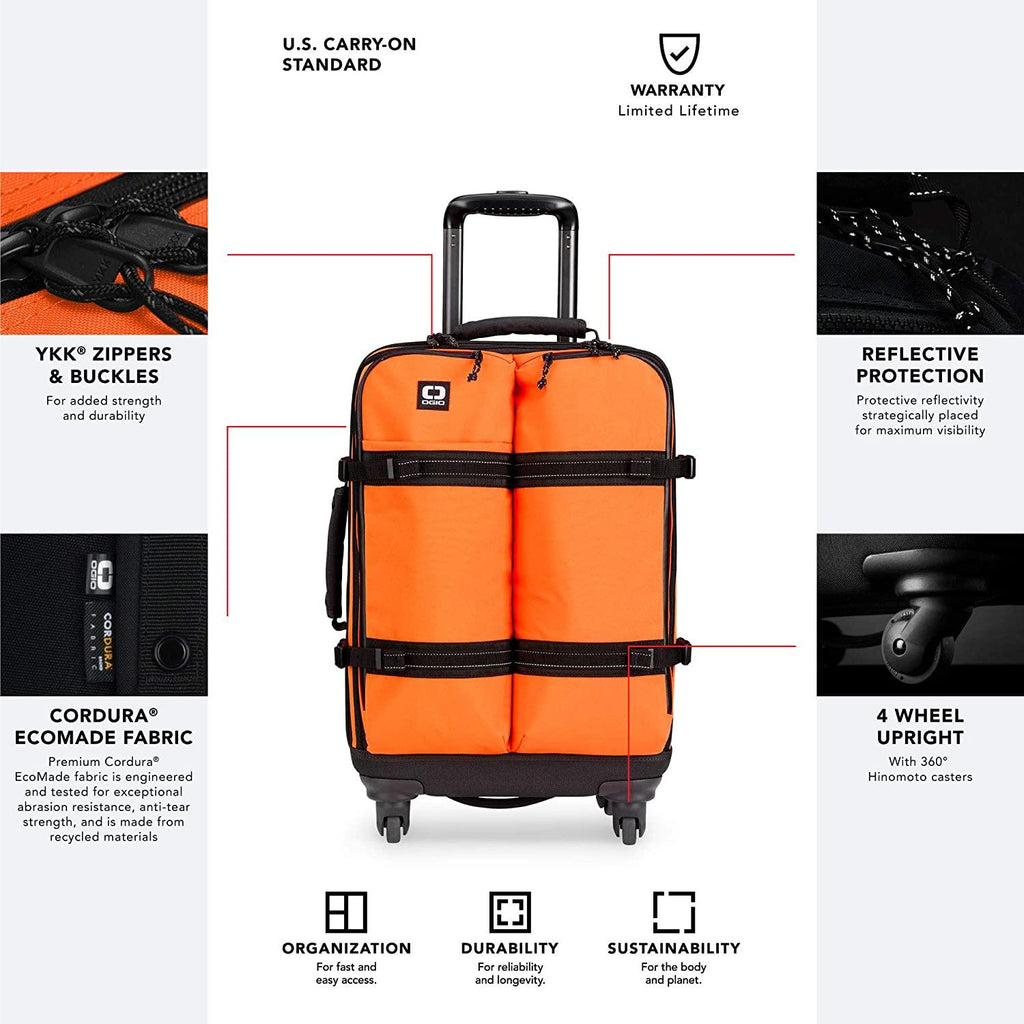 ALPHA Convoy 4-Wheel Spinner Carry-on Travel Bag