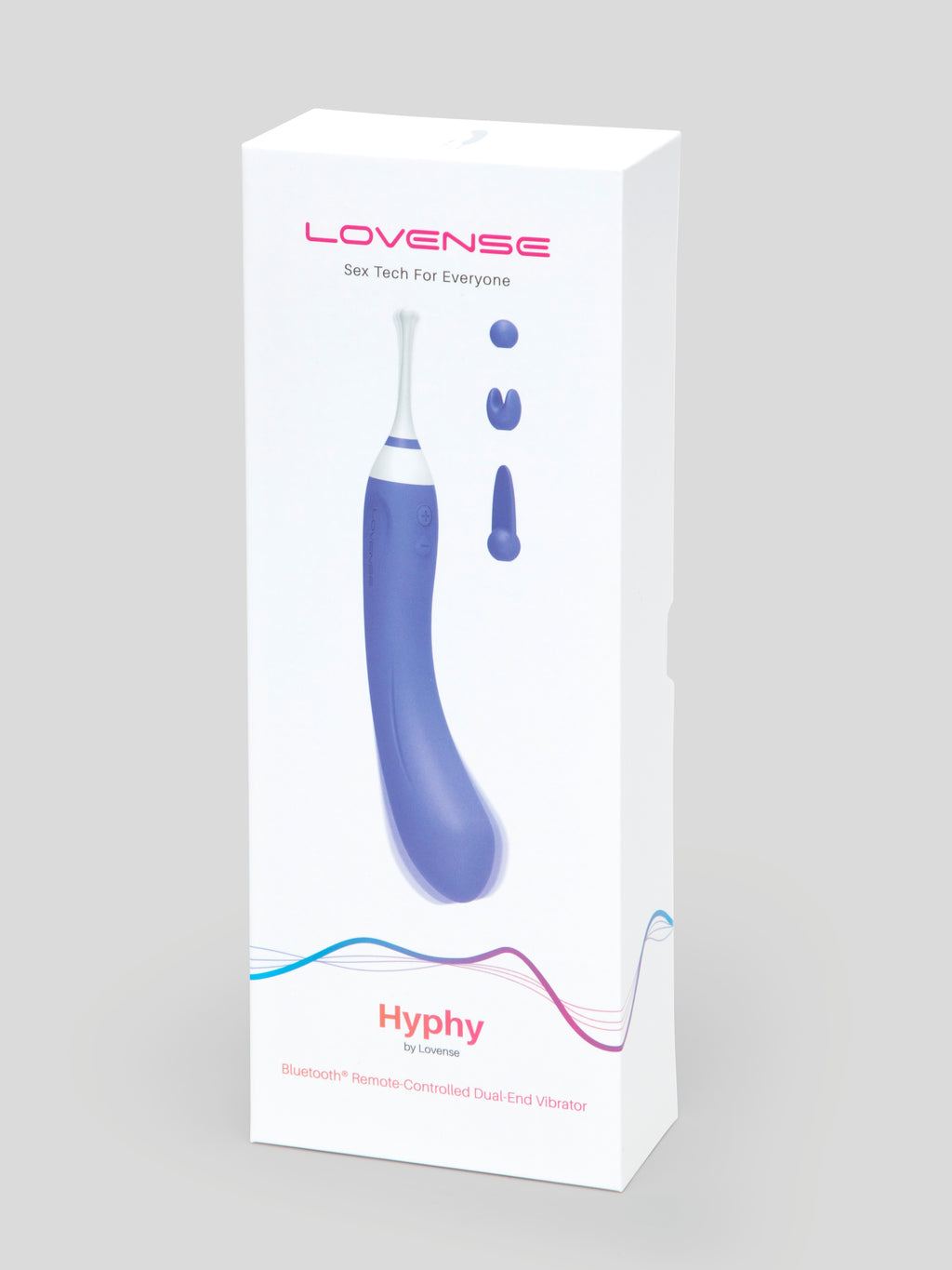 Lovense Hyphy App-Controlled Dual-End High-Frequency Clitoral Vibrator, Purple