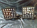john bean wheel alignment machine, 2 wheel clamps and 2 aligner targets
