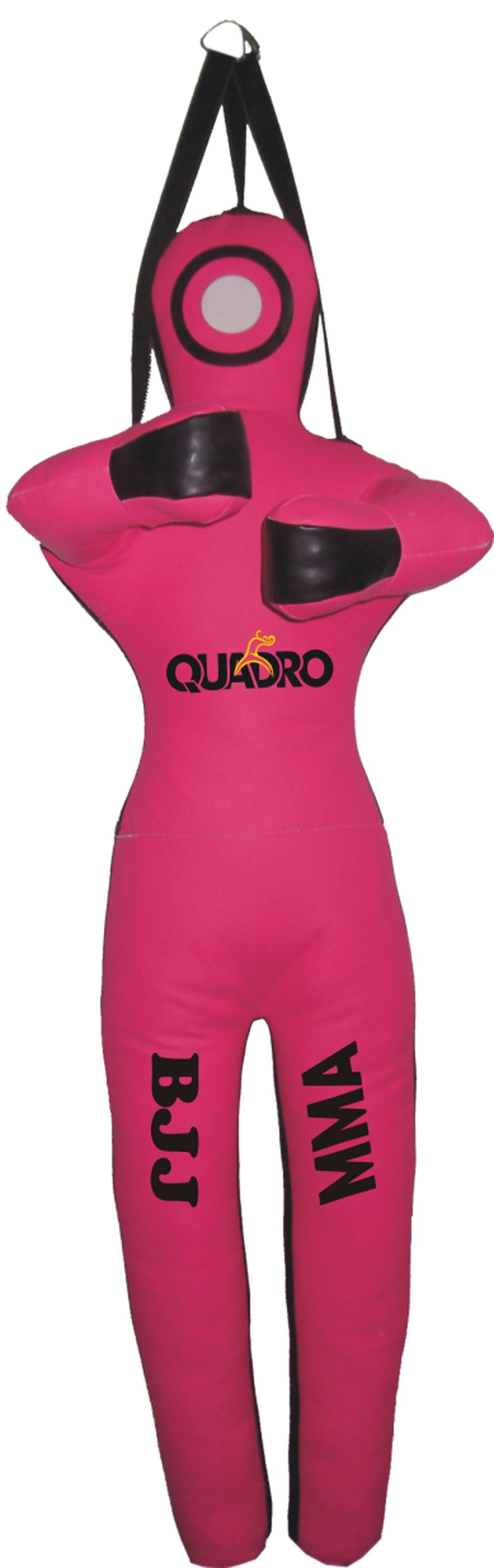 QUADRO MMA Martial Arts Grappling Dummy Jiu Jitsu Standing Position Punching Bag Pink - 59 inches