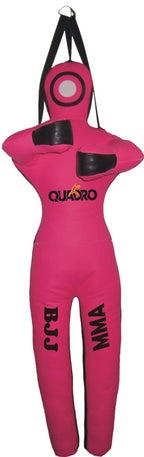 QUADRO MMA Martial Arts Grappling Dummy Jiu Jitsu Standing Position Punching Bag Pink - 59 inches