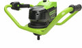 greenworks pro 80v brushless (58cc gas equivalent) earth auger / post hole digger - auger bit and battery / charger sold separately