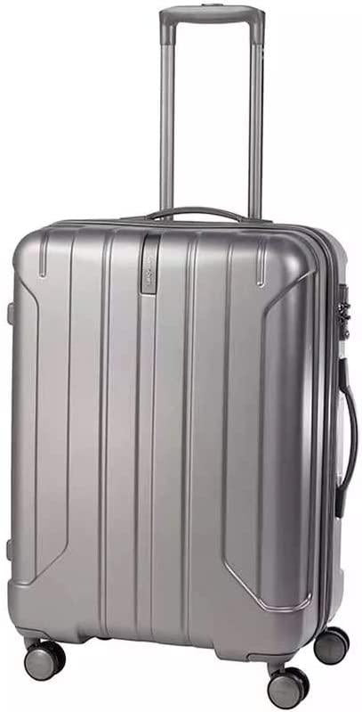 Near Spinner 57/20 exp Unisex Small Silver Polypropylene Luggage Bag TSA Approved AY8055001