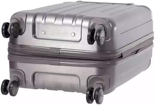 Near Spinner 57/20 exp Unisex Small Silver Polypropylene Luggage Bag TSA Approved AY8055001