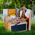maybee beehive starter kit 10-frame beehive kit wax coated bee hives and supplies wax coated bee hives and supplies starter kit including beekeepig tools (10 frame)
