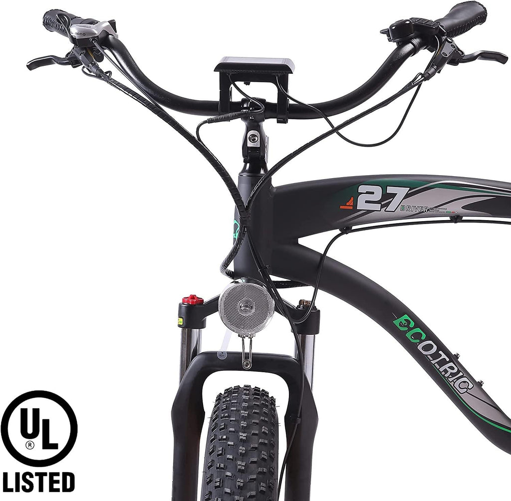 UL Certified - Powerful Bike Fat Tire Electric Bicycle 26" Aluminium Frame Suspension Fork Beach Snow Mountain Electric Bicycle 750W Motor 48V/13AH Ebike Removable Lithium Battery