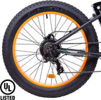 UL Certified - Powerful Bike Fat Tire Electric Bicycle 26" Aluminium Frame Suspension Fork Beach Snow Mountain Electric Bicycle 750W Motor 48V/13AH Ebike Removable Lithium Battery