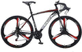 Road Bike 700C Wheels Racing Bicycle with 21 Speed  Derailleur, Dual Disc Brake, Lightweight Outdoor Cycling for Men, Women, Adults