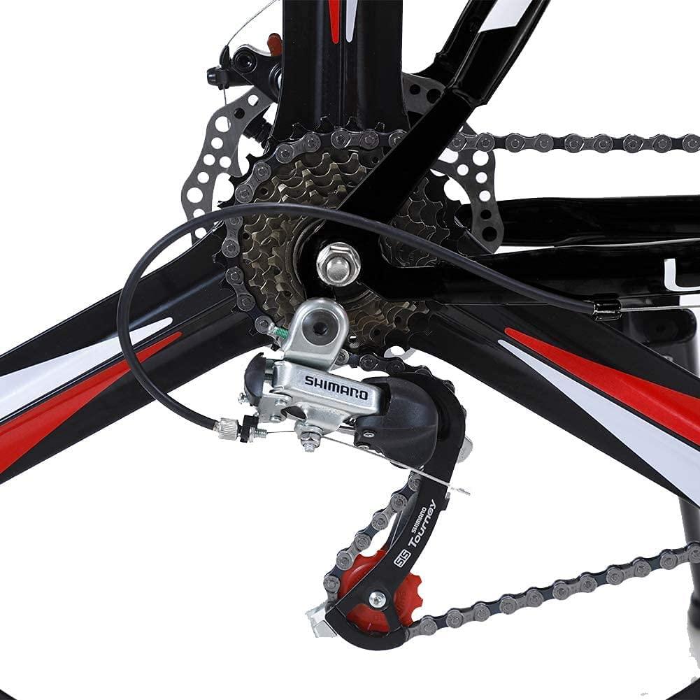 Road Bike 700C Wheels Racing Bicycle with 21 Speed  Derailleur, Dual Disc Brake, Lightweight Outdoor Cycling for Men, Women, Adults