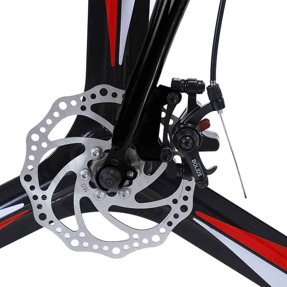 Road Bike 700C Wheels Racing Bicycle with 21 Speed  Derailleur, Dual Disc Brake, Lightweight Outdoor Cycling for Men, Women, Adults