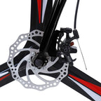 Road Bike 700C Wheels Racing Bicycle with 21 Speed  Derailleur, Dual Disc Brake, Lightweight Outdoor Cycling for Men, Women, Adults