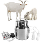 s smautop 14l electric pulsation milking machine single bucket piston vacuum pulsation milking machine goat milking supplies for cows cattle or sheep optional (use us plug)