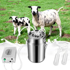 s smautop 14l electric pulsation milking machine single bucket piston vacuum pulsation milking machine goat milking supplies for cows cattle or sheep optional (use us plug)