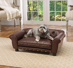 Enchanted Home Pet Brown Brisbane Tufted Pet Bed