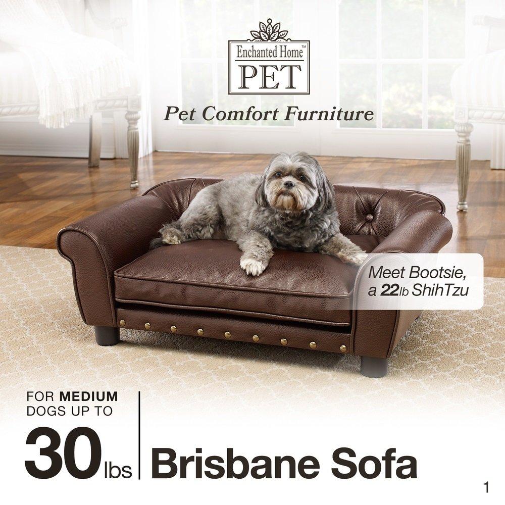 Enchanted Home Pet Brown Brisbane Tufted Pet Bed