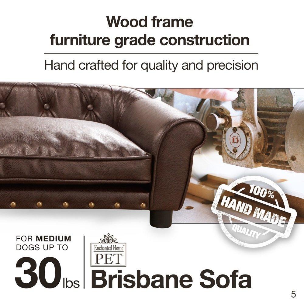 Enchanted Home Pet Brown Brisbane Tufted Pet Bed