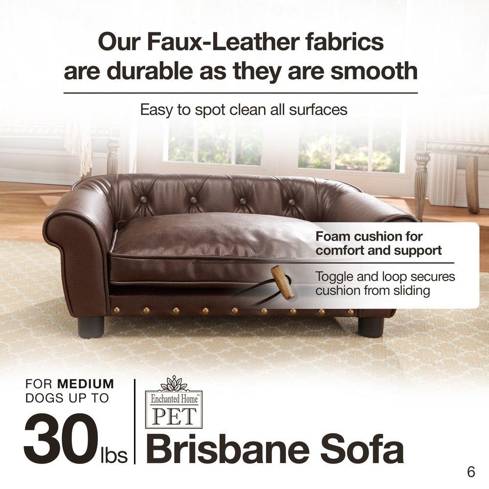 Enchanted Home Pet Brown Brisbane Tufted Pet Bed
